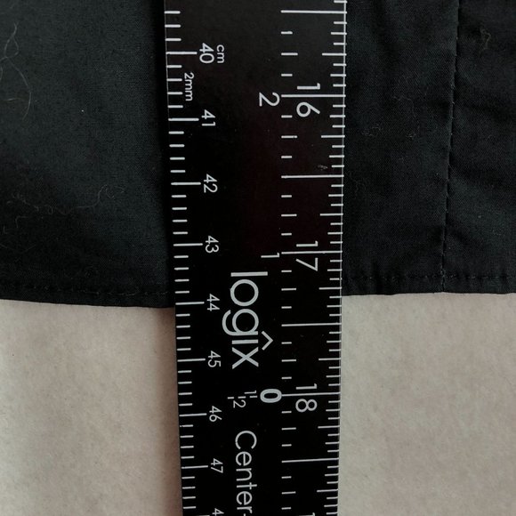 J.Crew Women's Size 8 Black Halter Cold Shoulder 3/4 Sleeve 100% Cotton Blouse - Picture 7 of 12